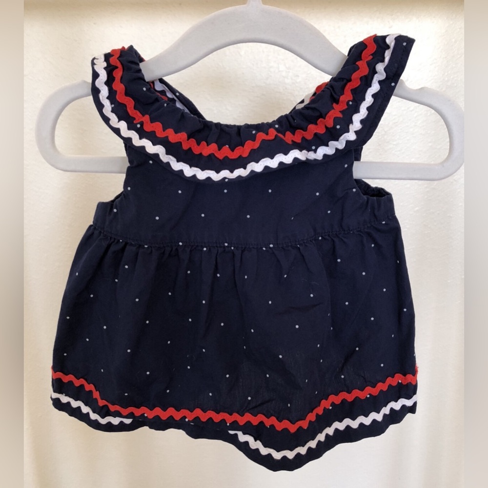 Janie and Jack Ric Rac Ruffle Top